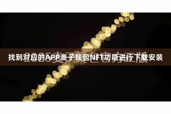 找到对应的APP麦子钱包NFT功能进行下载安装